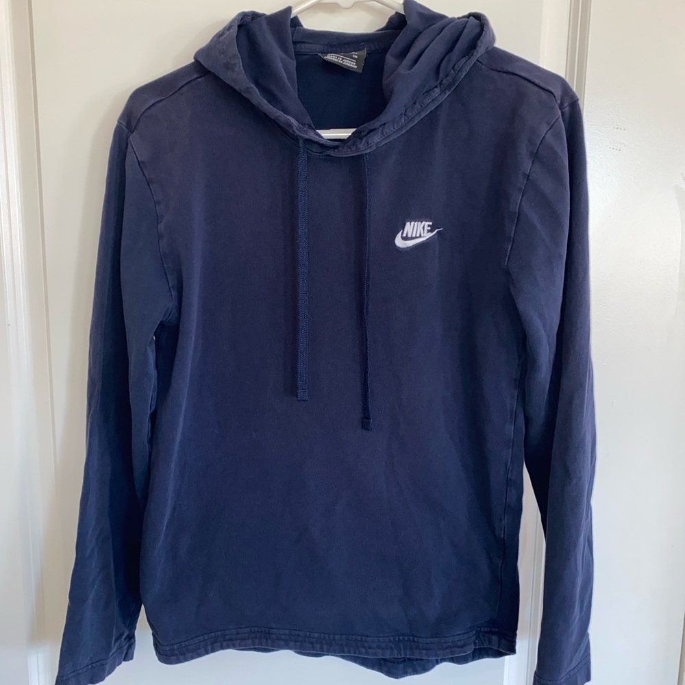 Nike Men’s Navy Blue Spring Hoodie Size S